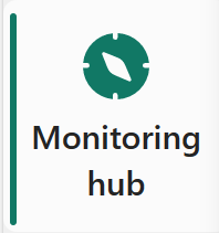 Screenshot of the monitoring hub button.