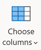 Screenshot of the Choose columns transformation icon.