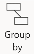Screenshot of the Group by transformation icon.