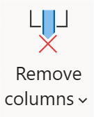 Screenshot of the Remove columns transformation icon.