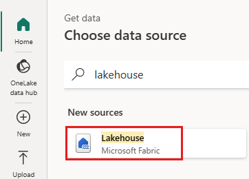 Screenshot showing the lakehouse connector.