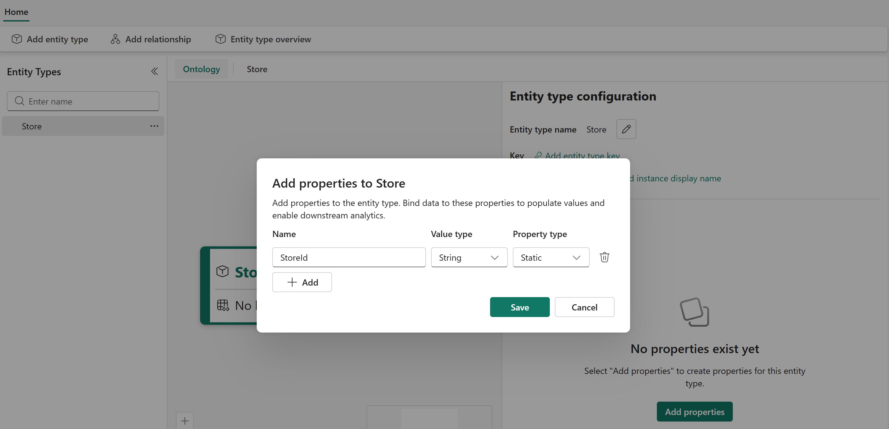 Screenshot of configuring the listed property details.