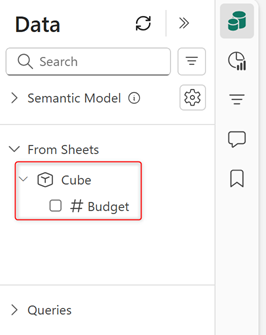 Screenshot of cube measure creation.