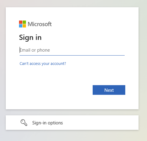 Screenshot of Microsoft Fabric sign in screen.