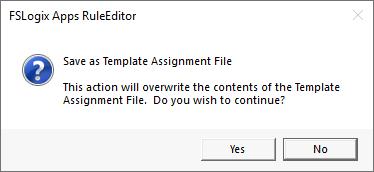 assignment template warning