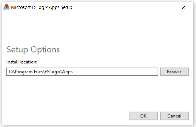 Screenshot of installation option screen