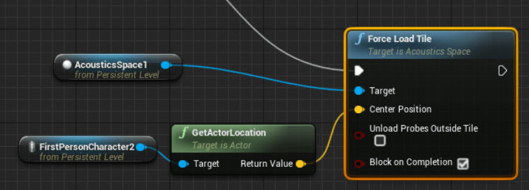 Screenshot of Blueprint Streaming options in Unreal