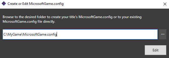 Inputting an existing config file