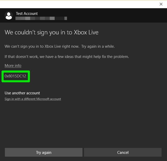 Troubleshooting Xbox services sign-in - Microsoft Game Development Kit |  Microsoft Learn