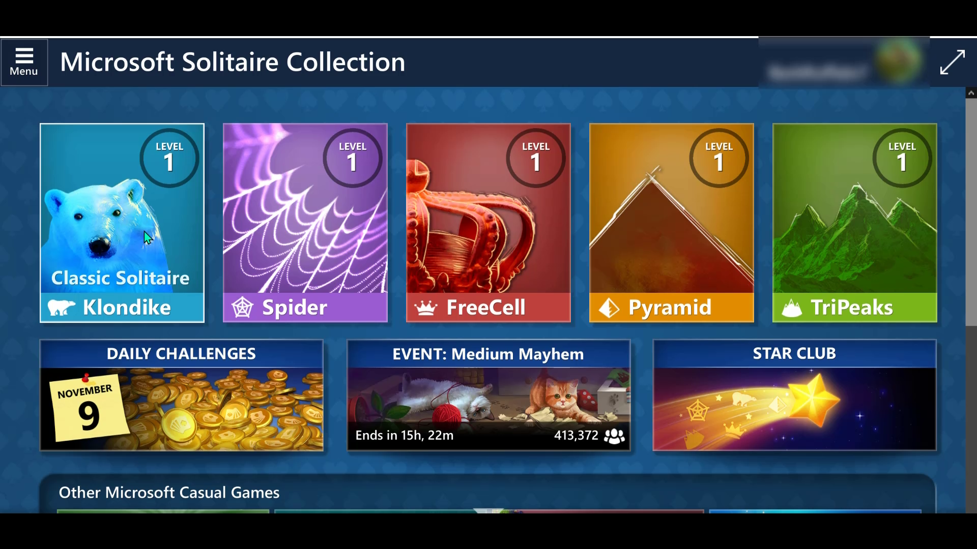 download xbox files so i can sign into microsoft solitaire collection