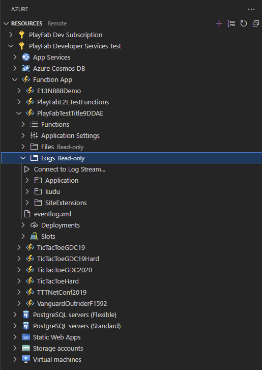 Step 2 of debugging CloudScript Using Azure Functions with Visual Studio Code