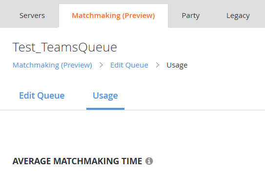 Matchmaking Usage