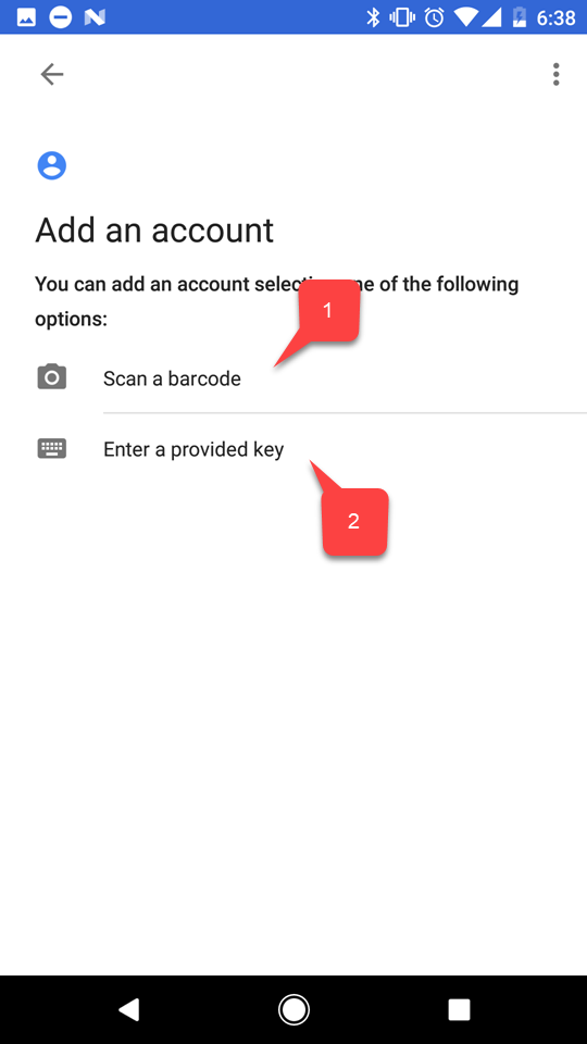 Google - 2-Step Verification - Add account