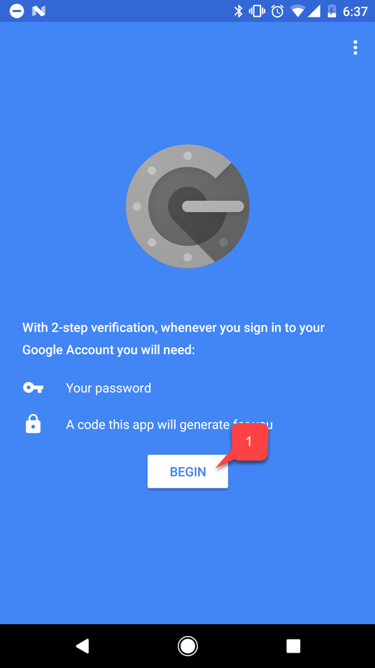 Google - 2-Step Verification - Begin