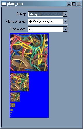 Image of rubber bands as a bitmap Tag with mipmaps.