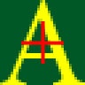 Sprite image with the registration point located in the center indicated by a plus symbol.