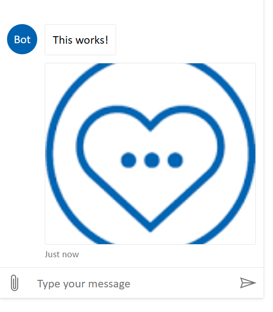 A screenshot of showing an image in the chat