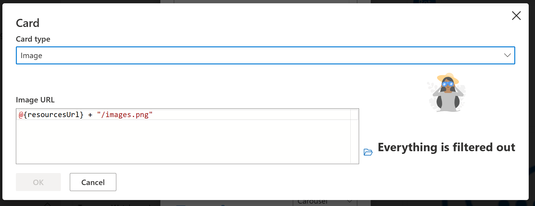 A screenshot of linking a resource file to a card