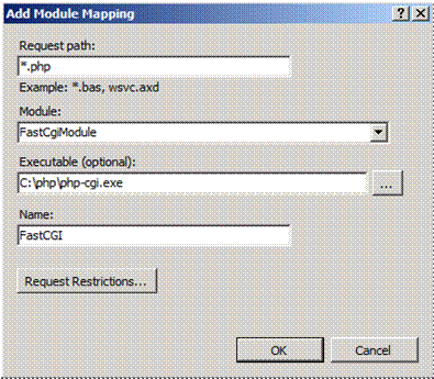 Screenshot of the Add Module Mapping dialog.