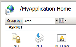 Screenshot that shows the My Application Home pane.
