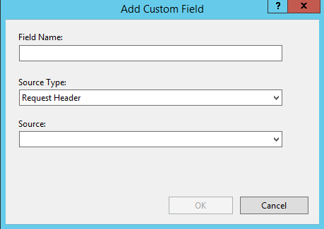 Screenshot of the Add Custom Field dialog box.