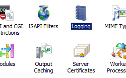 Screenshot of the Logging icon being highlighted.
