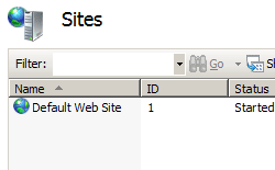 Screenshot that shows the Server Home pane, with Logging selected.