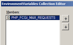 Screenshot shows the Environment Variables Collection Editor dialog box highlighting the environment variable name.