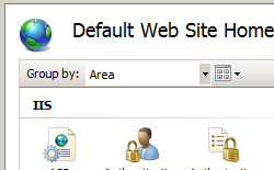 Screenshot of Default Web Site Home page showing Compression selected.