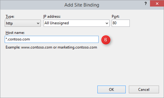 Add/Edit Site Binding