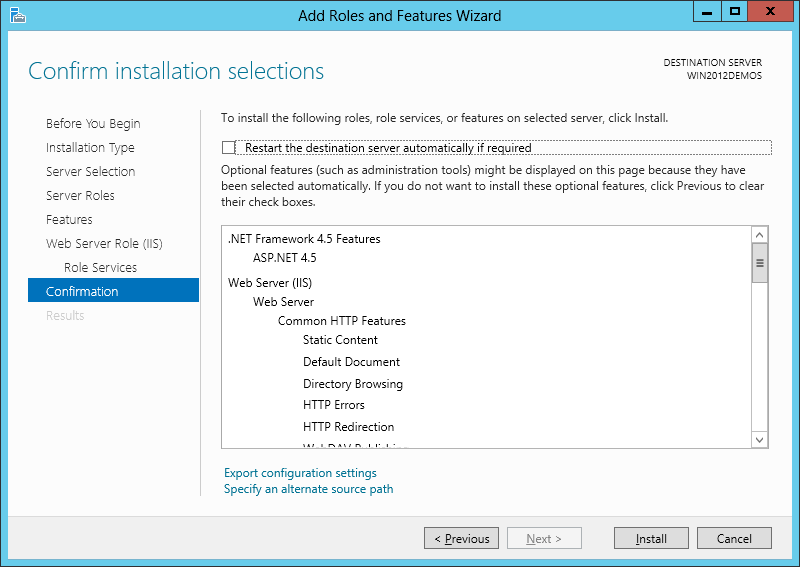 Installing IIS 8 on Windows Server 2012 | Microsoft Learn