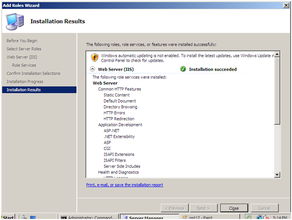 Installing IIS 7 on Windows Server 2008 or Windows Server 2008 R2 |  Microsoft Learn