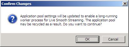 Screenshot of a Confirm Changes dialog box.