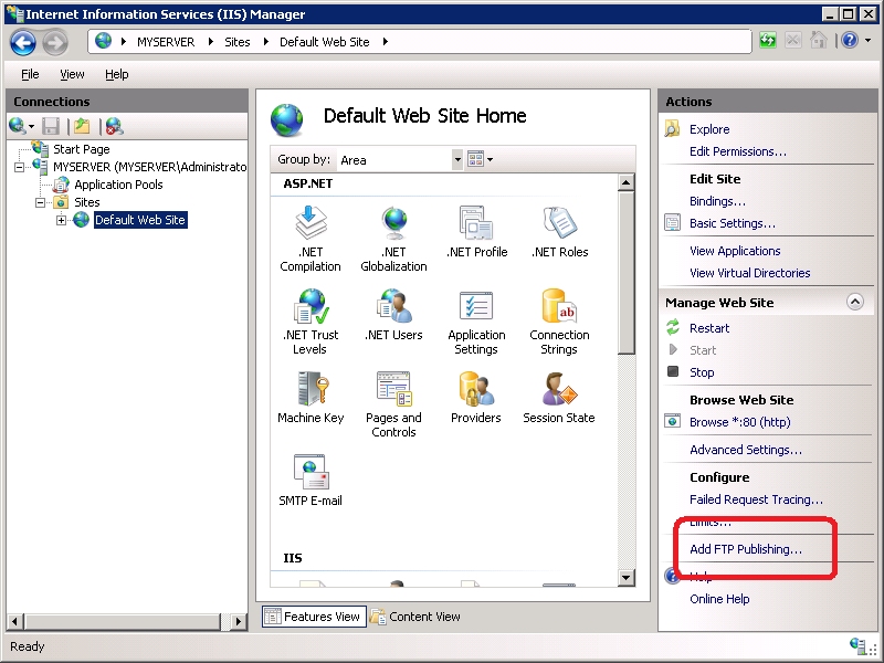 Configuring FTP with .NET Membership Authentication in IIS 7 | Microsoft  Learn