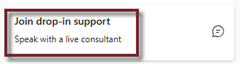 join drop-in support card