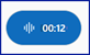 blue waveform icon counting