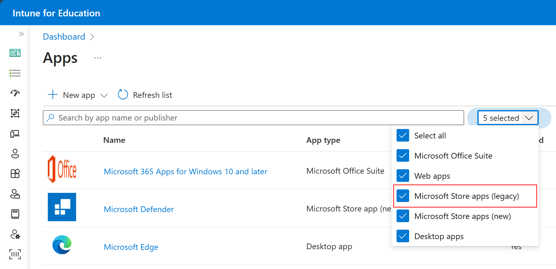 microsoft store apps list