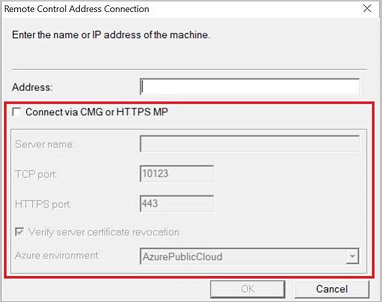 CMG remote control options