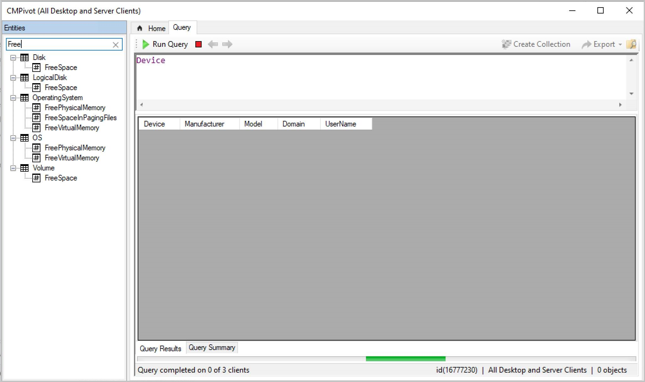 Searching CMPivot entities