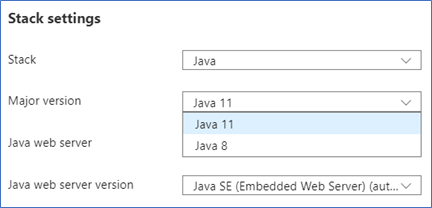 Use the selector to change your Java version