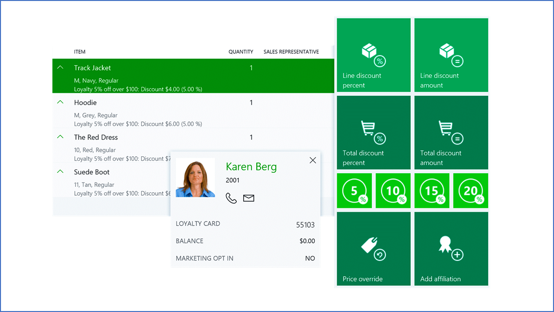 Screenshot of a customer record in Commerce showing accumulated loyalty points.