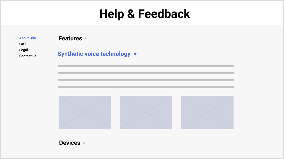 Provide users more information about synthetic voice