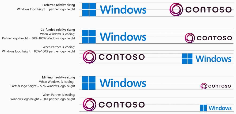 Windows logo co-branding requirements.