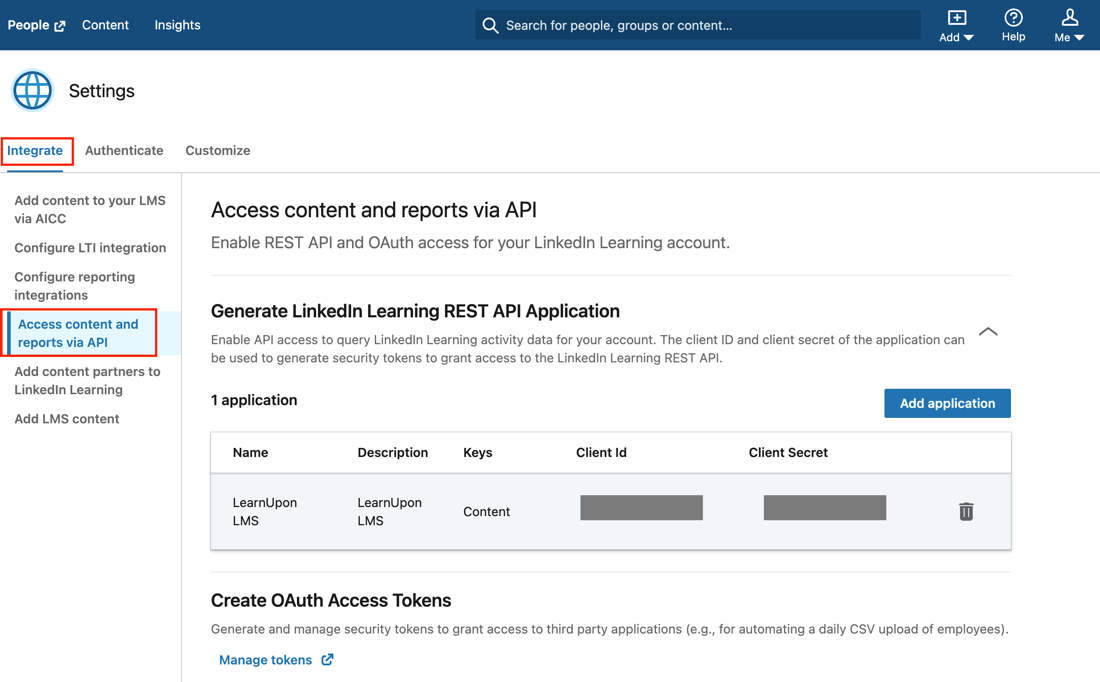 Copy Client ID and Client Secret