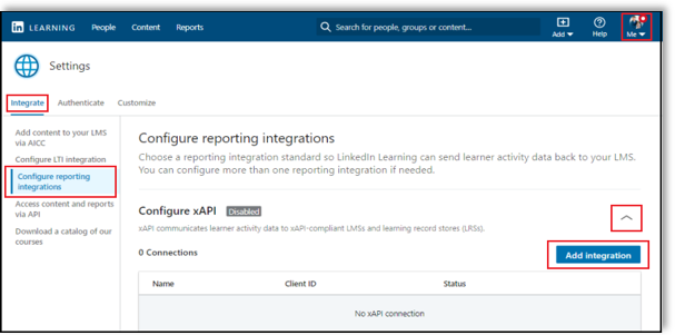 linkedin-learning-saba-add-reporting-integration-screen