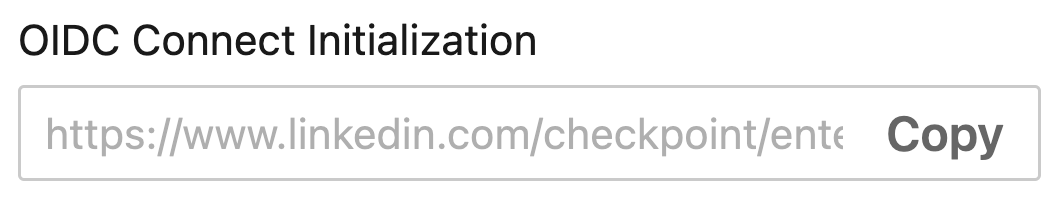 OIDC Connect Initialization