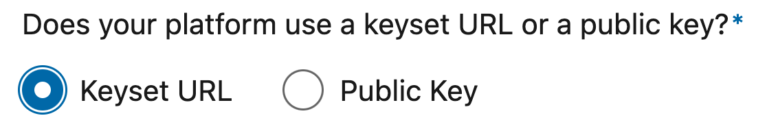 Select Keyset URL