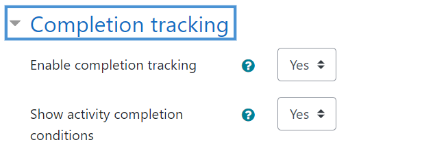 Completion Tracking