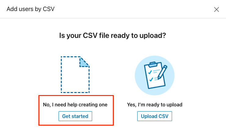 Download CSV Template