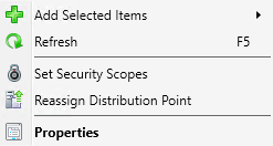 Reassign Distribution Point